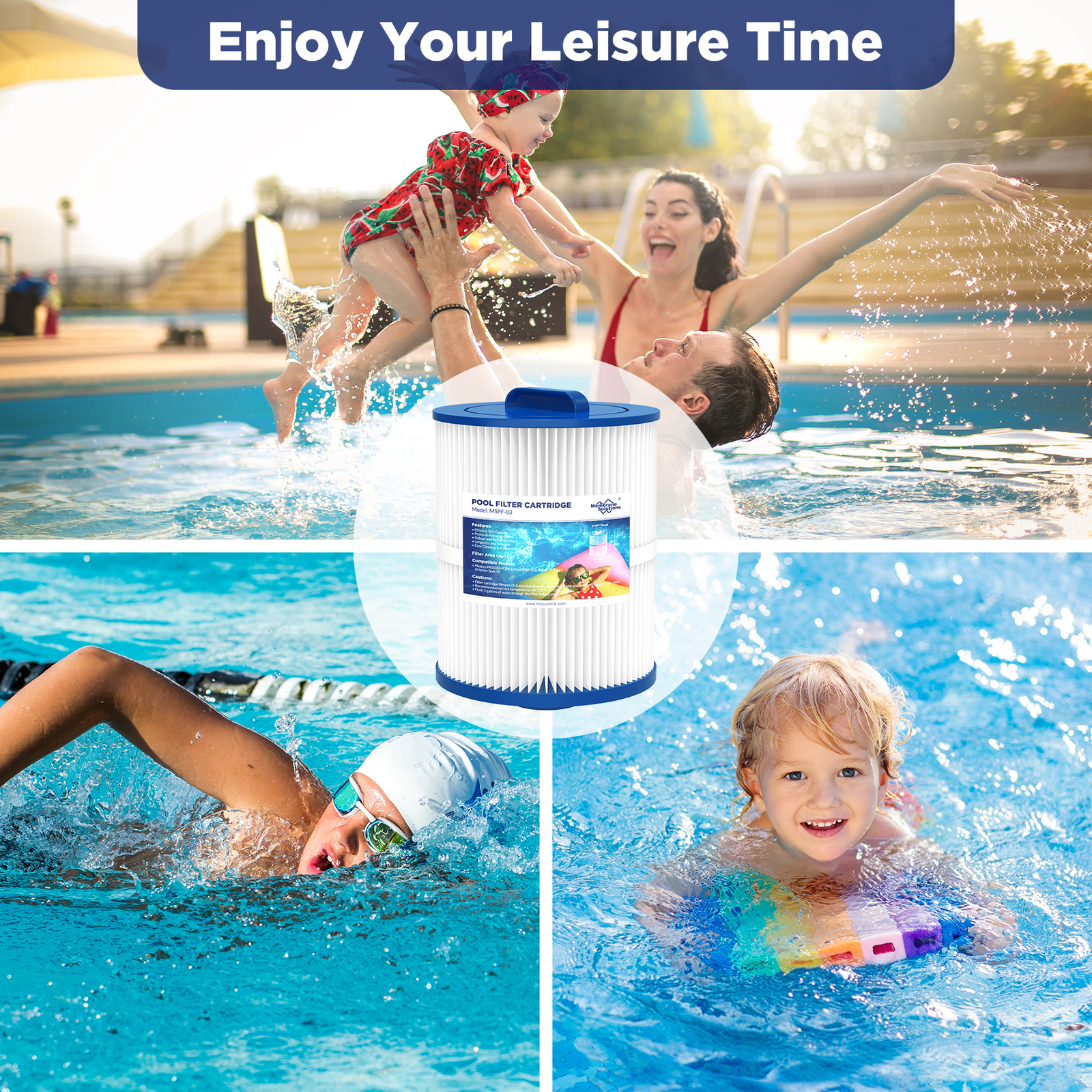 2 Pack Pool Spa Hot Tub Filter Replaces for Pleatco PAS50SV-F2M 6CH-502 FC-0311