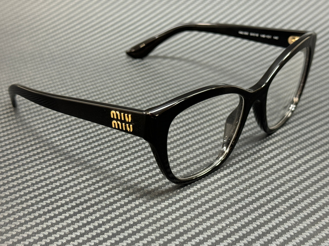 MIU MIU MU 05XV 1AB1O1 Black Women's 54 mm Eyeglasses