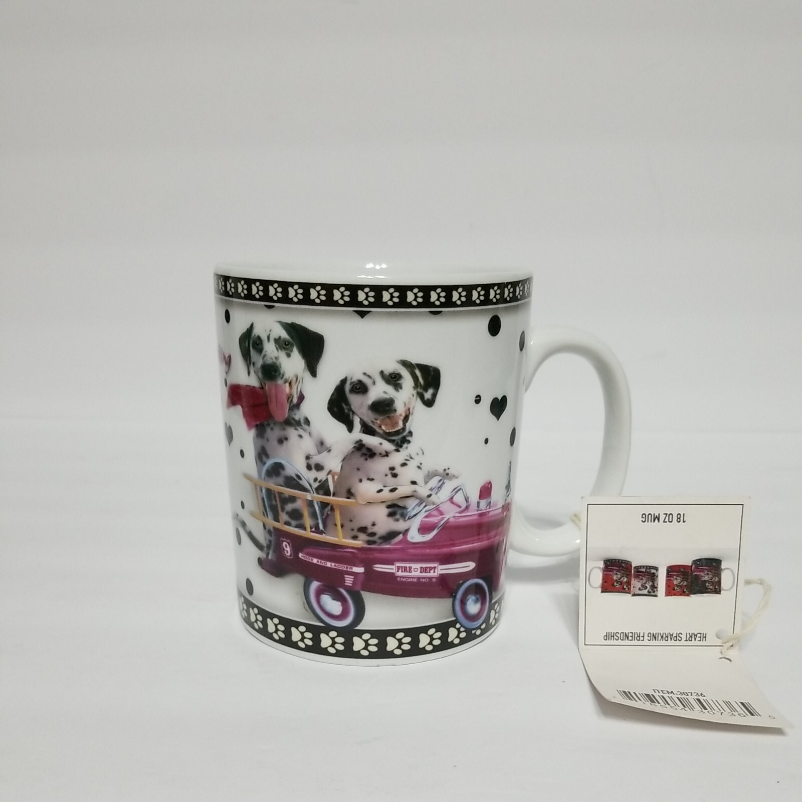 Travel Dog Blue Harbor Collection 18 OZ Coffee Mug Dalmatians Friendship Dog