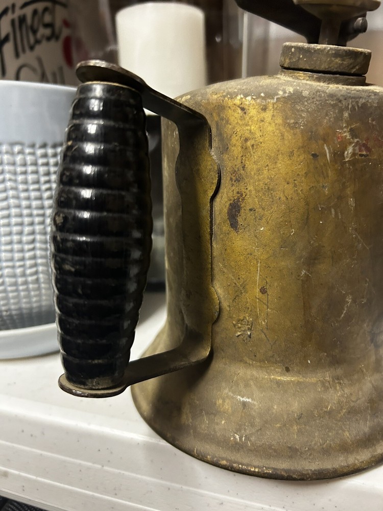 Antique Blow Torch Black Handle Farm & Tool Untested-Preowned Memorabilia