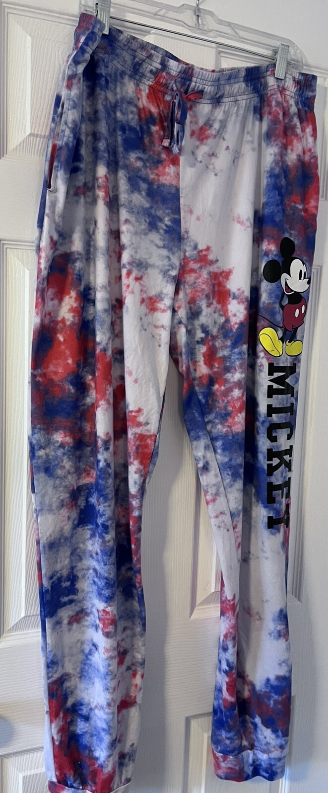 Walt Disney World Lounge Pants Sweatpants Tie Dye Mickey Castle  Women XXL