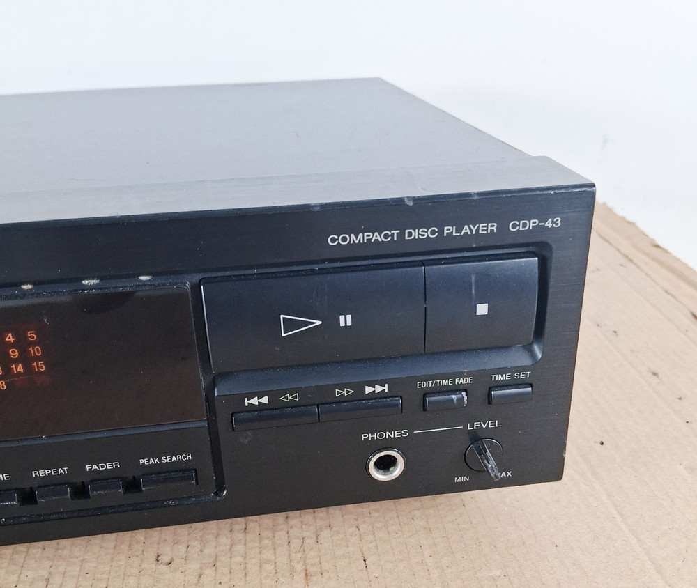 Vintage Sony CDP-43 Compact Disc Player