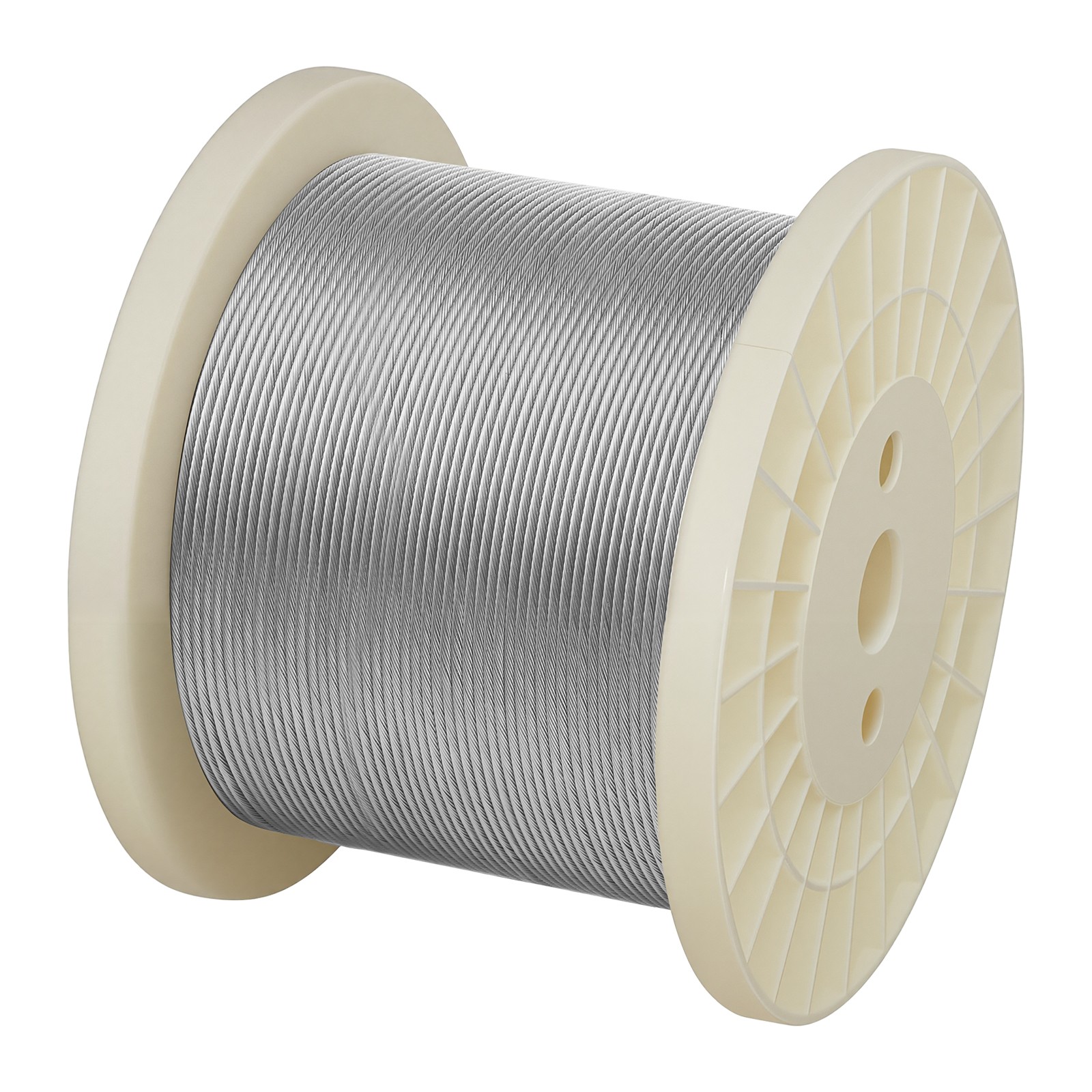 Uimoso 316 Stainless Steel 1/8 in Wire Rope, 1x19 Strand, 500 ft for Railing