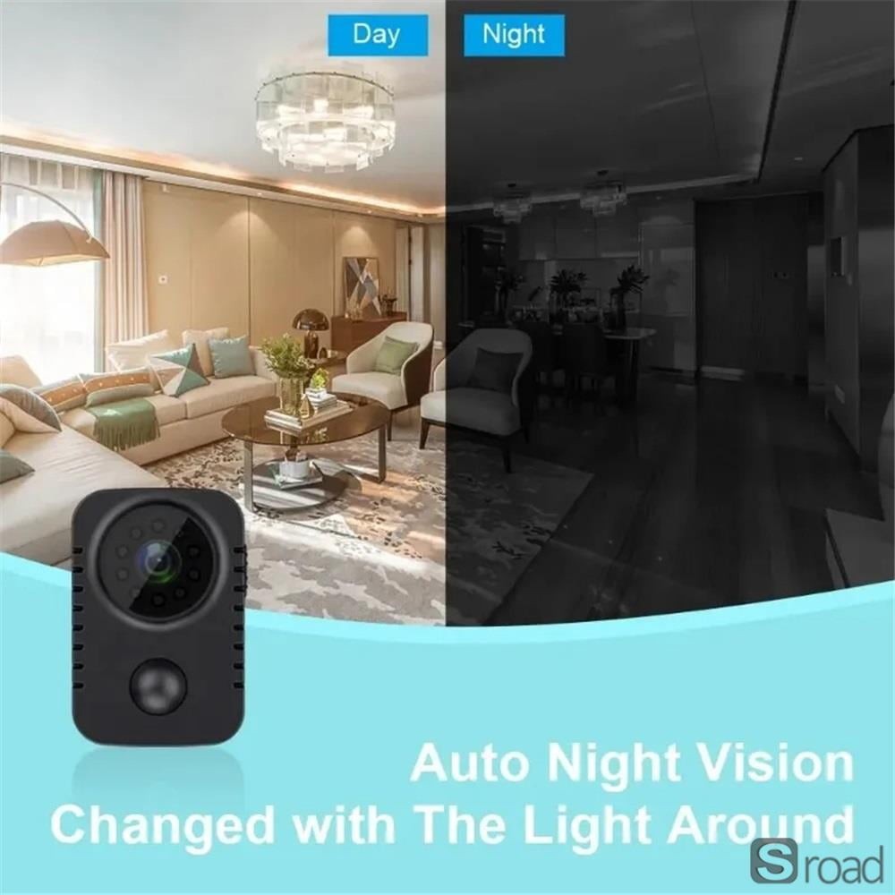 1080P Portable Mini Camera With Night Vision & Motion Detection For Security