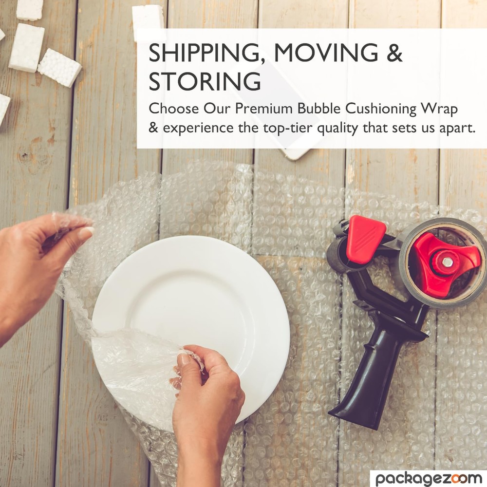 12 inch x 30 ft Bubble Cushioning Wrap, Perforated Every 12" Protective Packi...