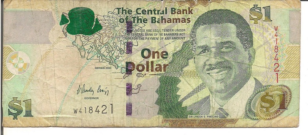 BAHAMAS, $1, #71, 2008