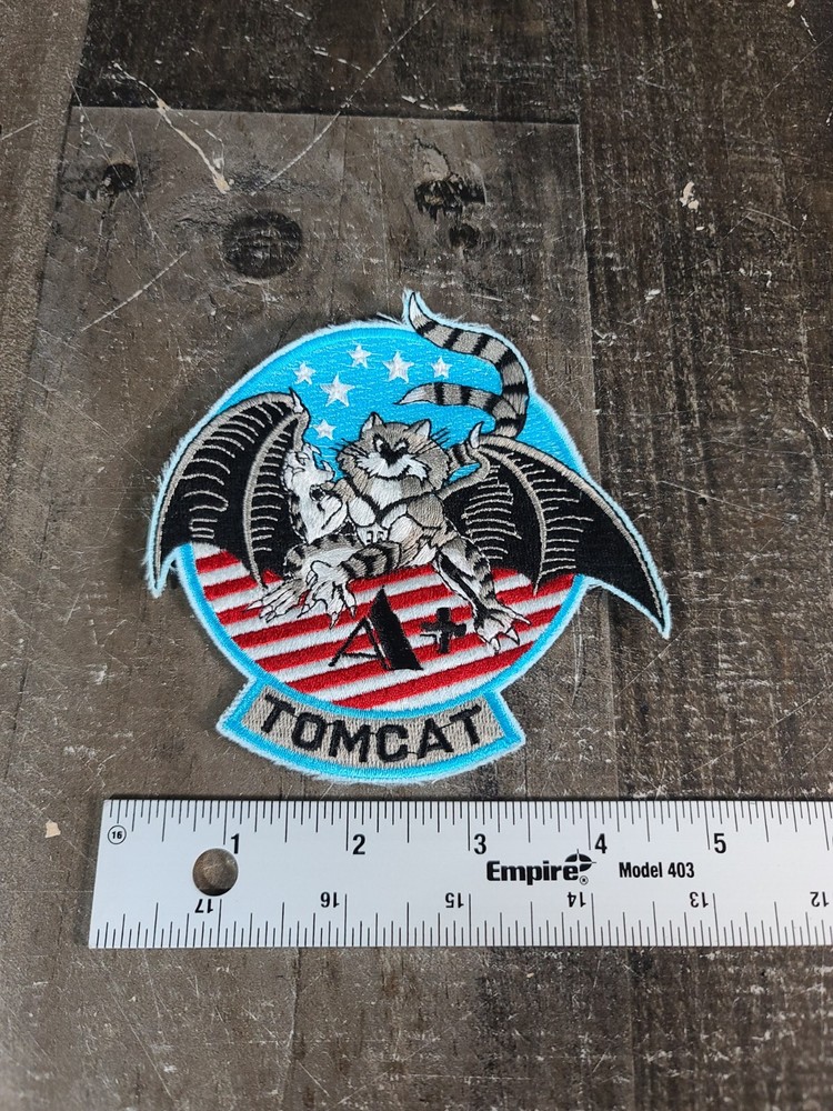 USN Tomcat Navy Flash / Patch (inv B645) Military Patch Memorabilia