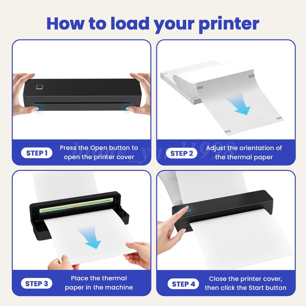 8 inch Wireless Tattoo Stencil Printer Bluetooth USB Portable Thermal Printer