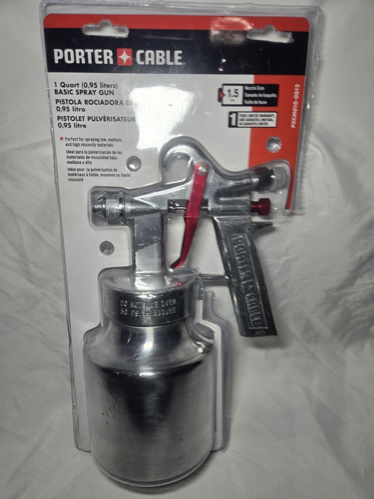 Porter Cable 1 Quart Basic Spray Gun (PXCM010-0012) New Original Package