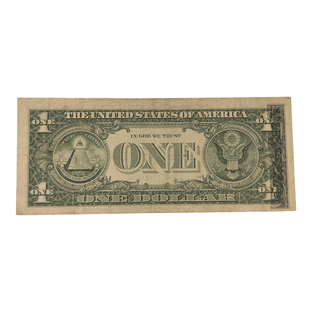 Front to Back Partial Wet Ink Transfer Error! 1995 $5 Dollar Note FR Currency 12
