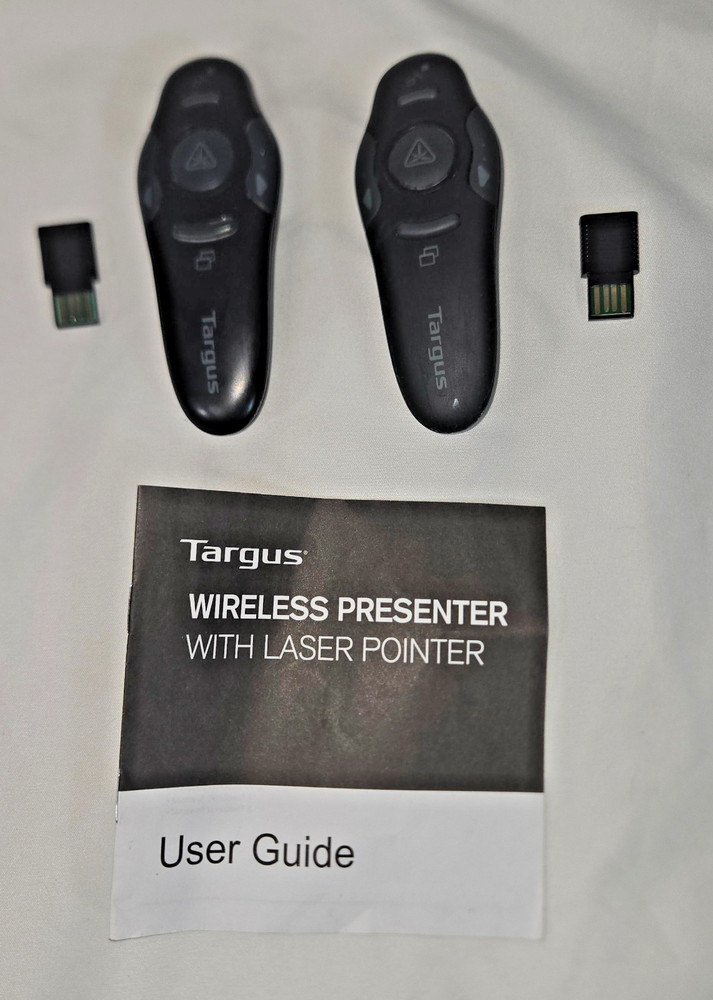 Targus Wireless USB Presenter with Laser Pointer - AMP16US - 2 Units Dongles