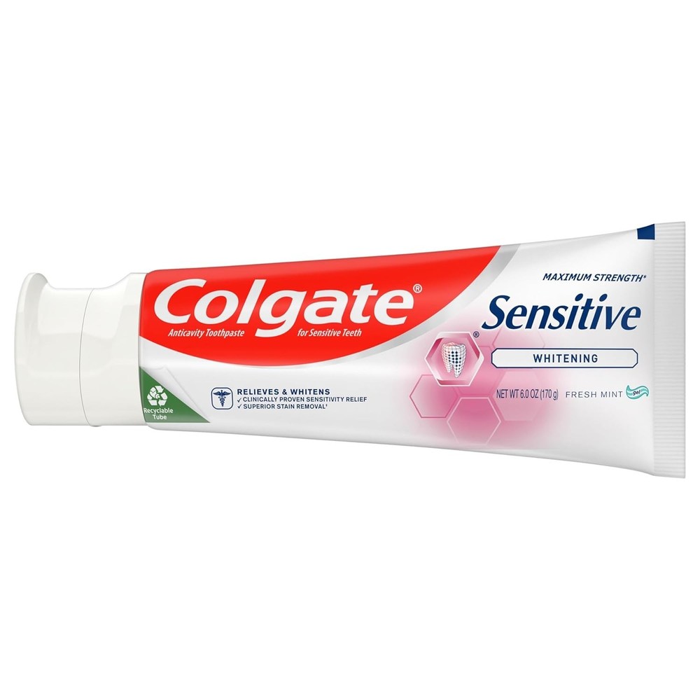 Sensitive Teeth Whitening Toothpaste - Approved, 6oz for Lasting Relief