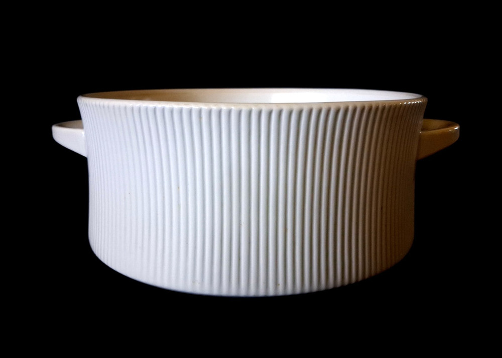 Cordalite EASTERLING Ribbed Casserole Baking Dish MCM 7.5" Diameter