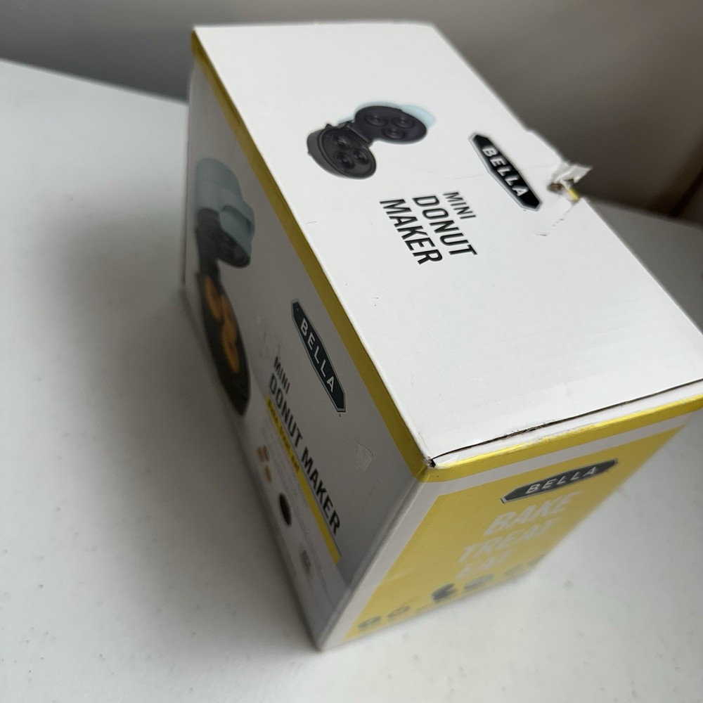Bella Mini Donut Maker Teal Non-Stick New In Box