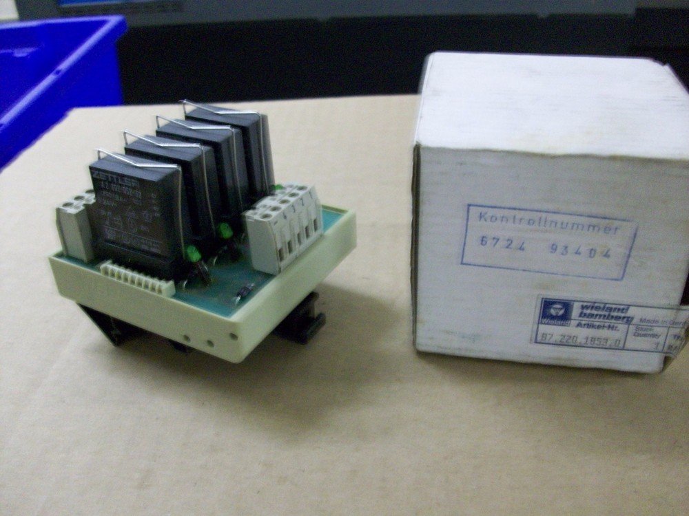 WIELAND 87.220.1853.0 RELAY MODULE 4 BLOCK