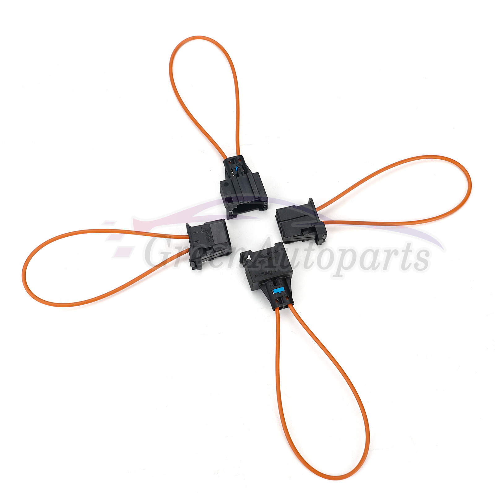 2X For BMW MERCEDES MOST Diagnostic Kit Fiber Optic Loop Bypass Male Female Plug