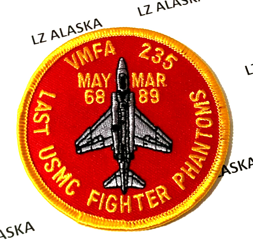 MARINE FIGHTER ATTACK SQUADRON VMFA-235 F-4 PHANTOMS PATCH (MC4) USMC AVIATION