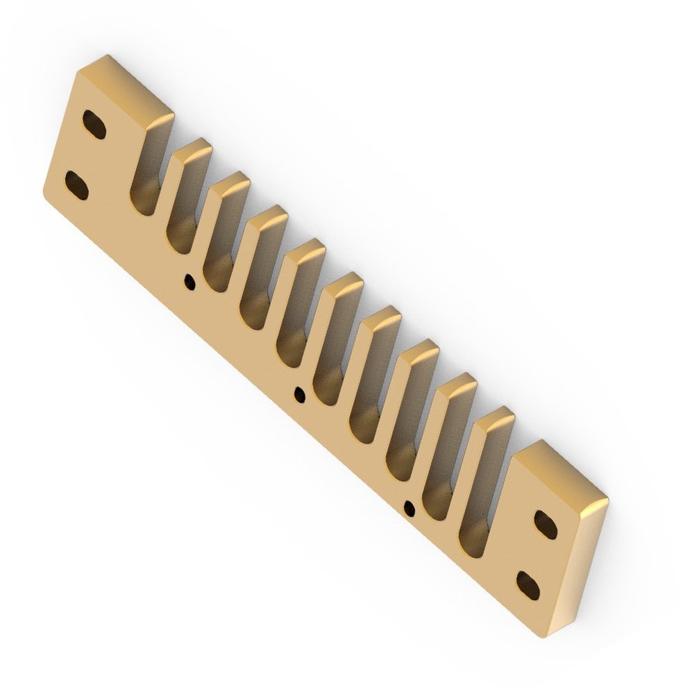 Harmonica Comb Part, Durable Aluminum Alloy Replacement Comb for Musicians, S...
