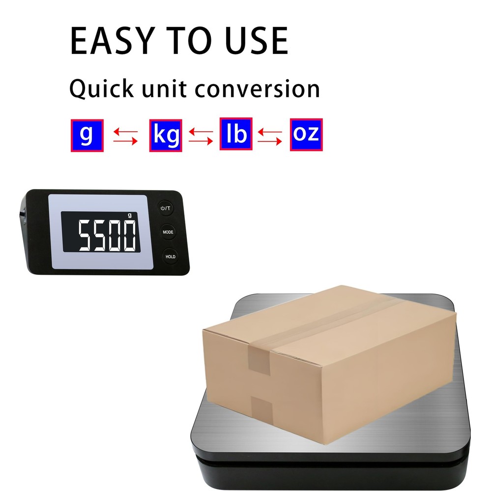Shipping Scale, 110 LB Digital Postage Scale, LCD Display Postal Scales, Hold...
