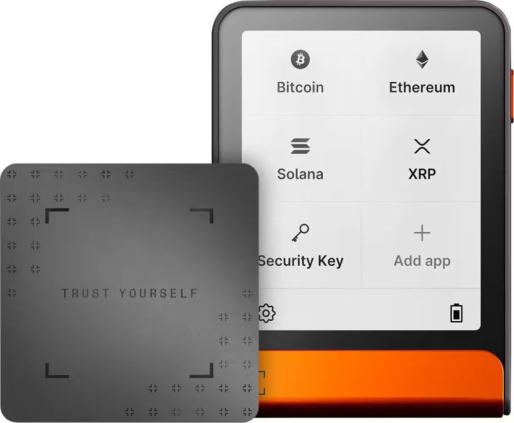 Ledger - Flex Crypto Hardware Wallet with Recovery Key - Orange