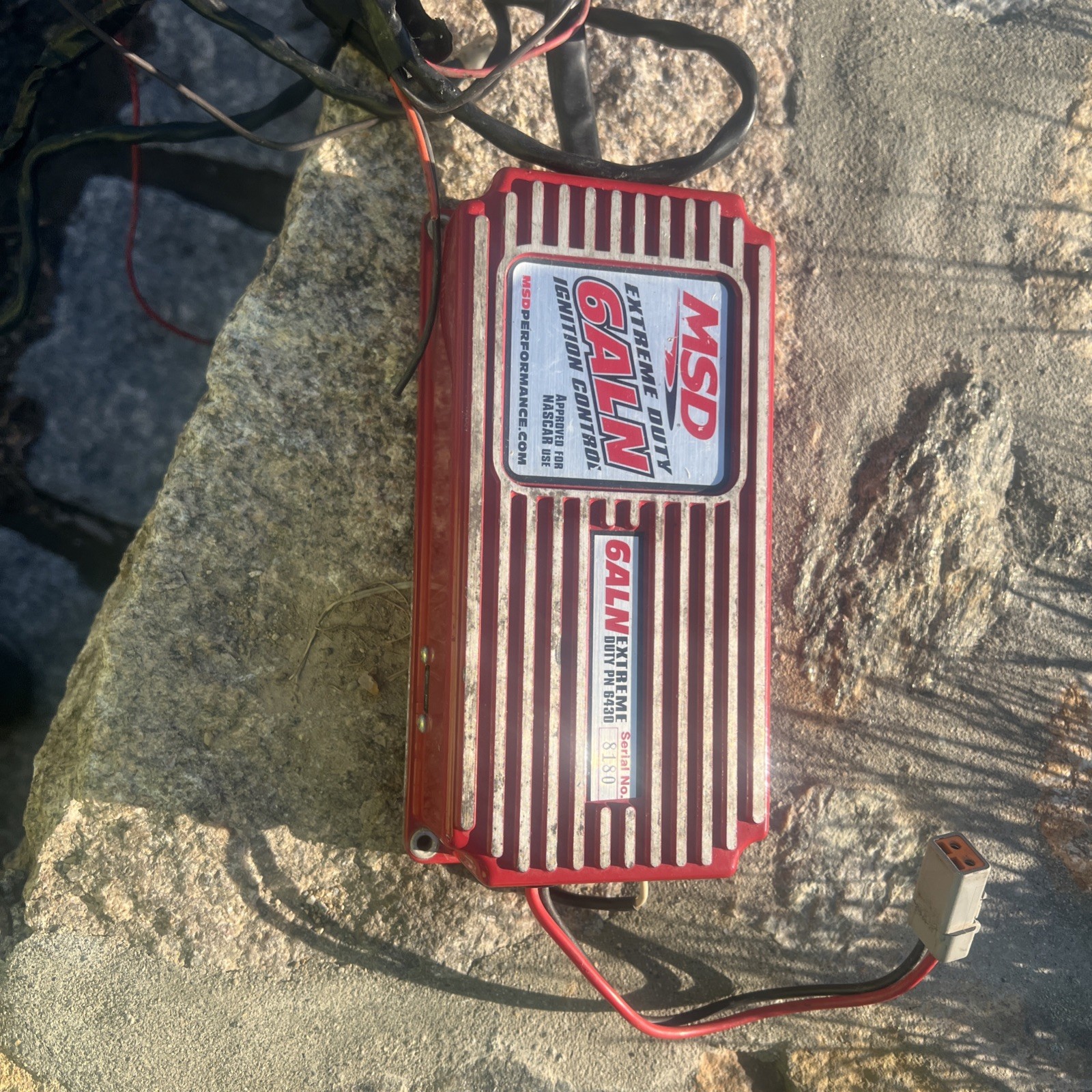 MSD 6ALN Ignition Box #6420 NASCAR Box with Built-In 8200 RPM Rev Limiter Chip