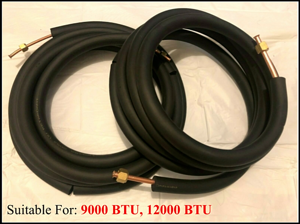 1/4" x 3/8" Copper Line Set for Ductless Mini Split Air Conditioner Customized