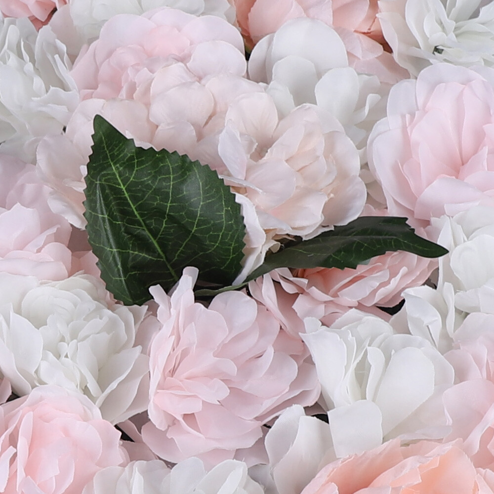 6pcs 60 x 40cm Artificial Rose Hydrangea Flower Wall Panel Wedding Venue Decor