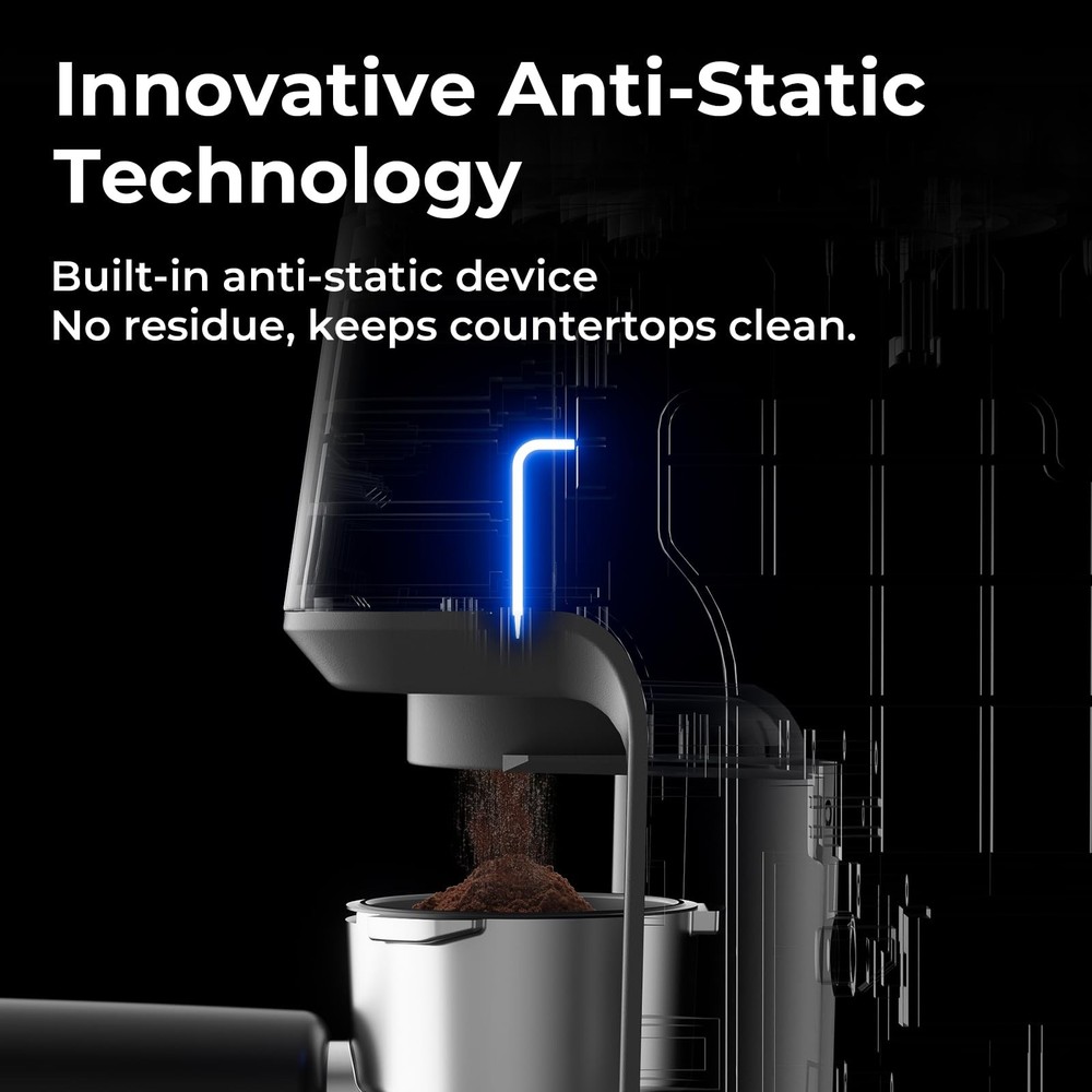 Espresso Grinder, Burr Coffee Grinder with 51 Grind Settings, Precision Timer...