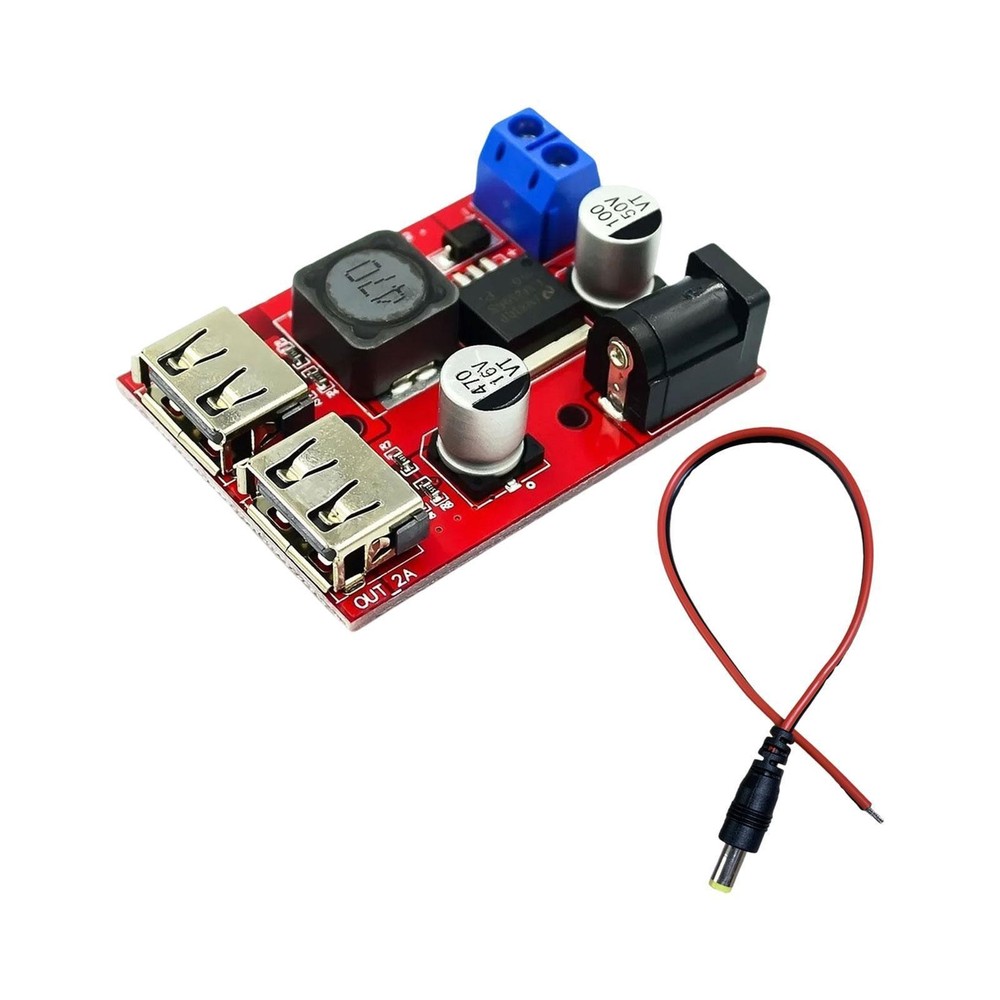 Stepdown Module 9V, 12V, 24V, 36V to 5V Versatile Adjustable Converter