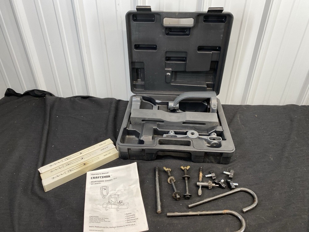Craftsman Mortising Chisel Kit 351.264270 Manual Bits Case