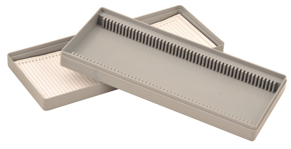 Eisco Labs Slide Box, Polystyrene, 50 Slides