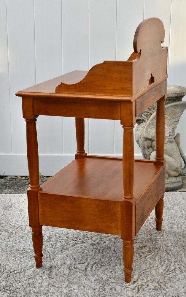 Vintage Lexington Solid Cherry Americana Stand/Table w/Pull-Out & Drawer