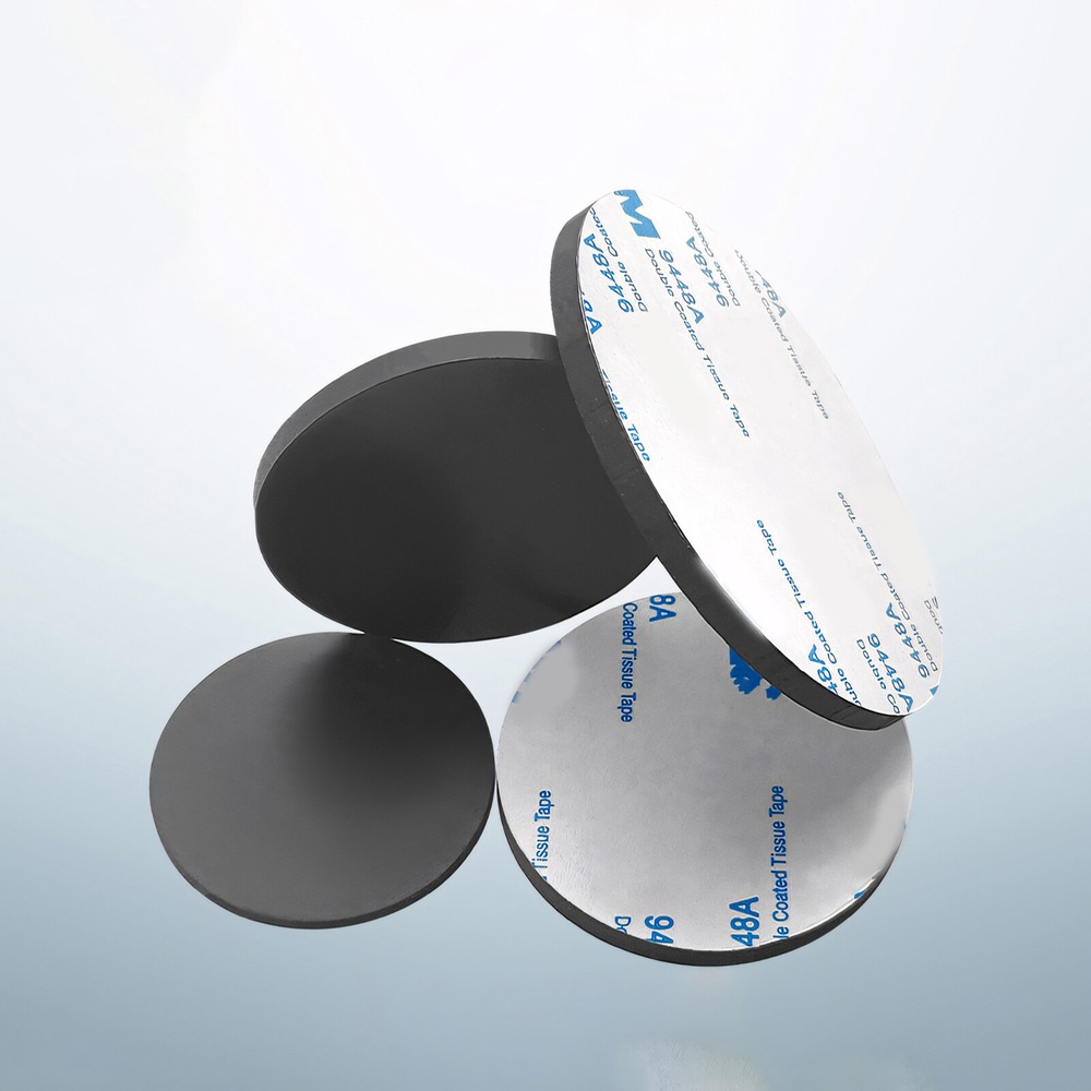 Solid Round Self Adhesive Rubber Pad Disc Sheet Gaskets Dia 5-150mm Thick 1-10mm
