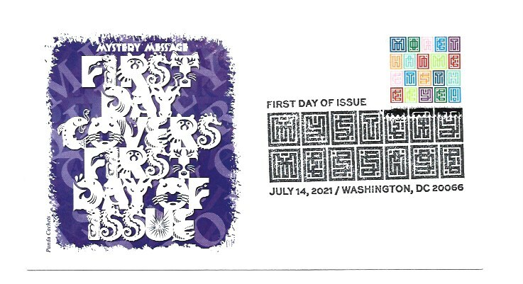 5614 Mystery Message, Panda Cachets pictorial FDC