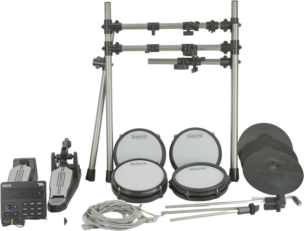 Simmons Titan 20 Electronic Drum Kit Mesh Pads Bluetooth