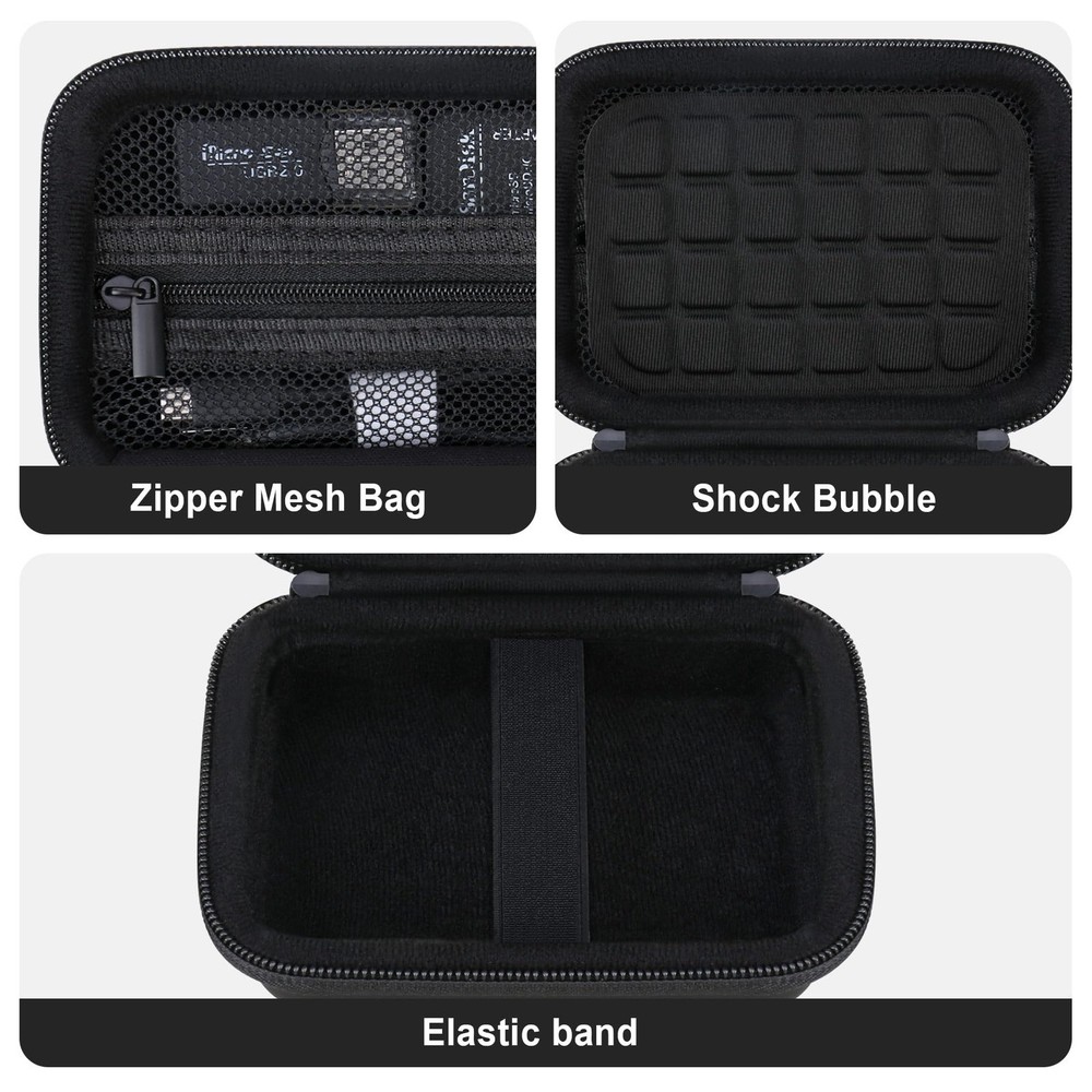 Supmay Computer Memory Card Readers Organizer Case Compatible with SD Black