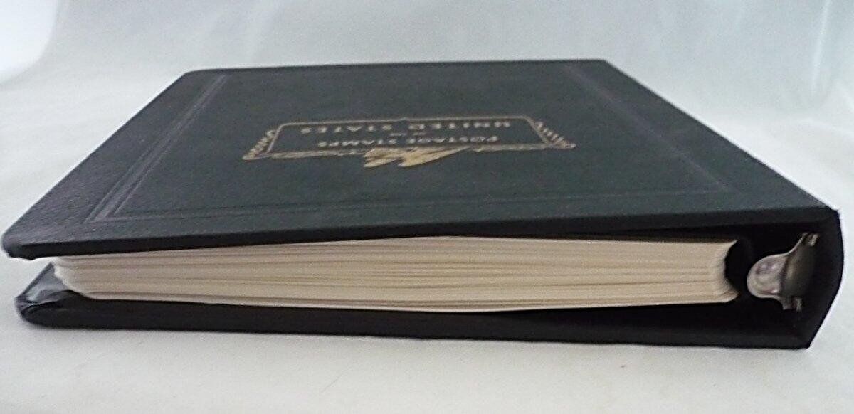 WHITE ACE COMMEMORATIVE STAMP ALBUM - 69 PLATE BLOCKS - 1932-1941 + DUST COVER