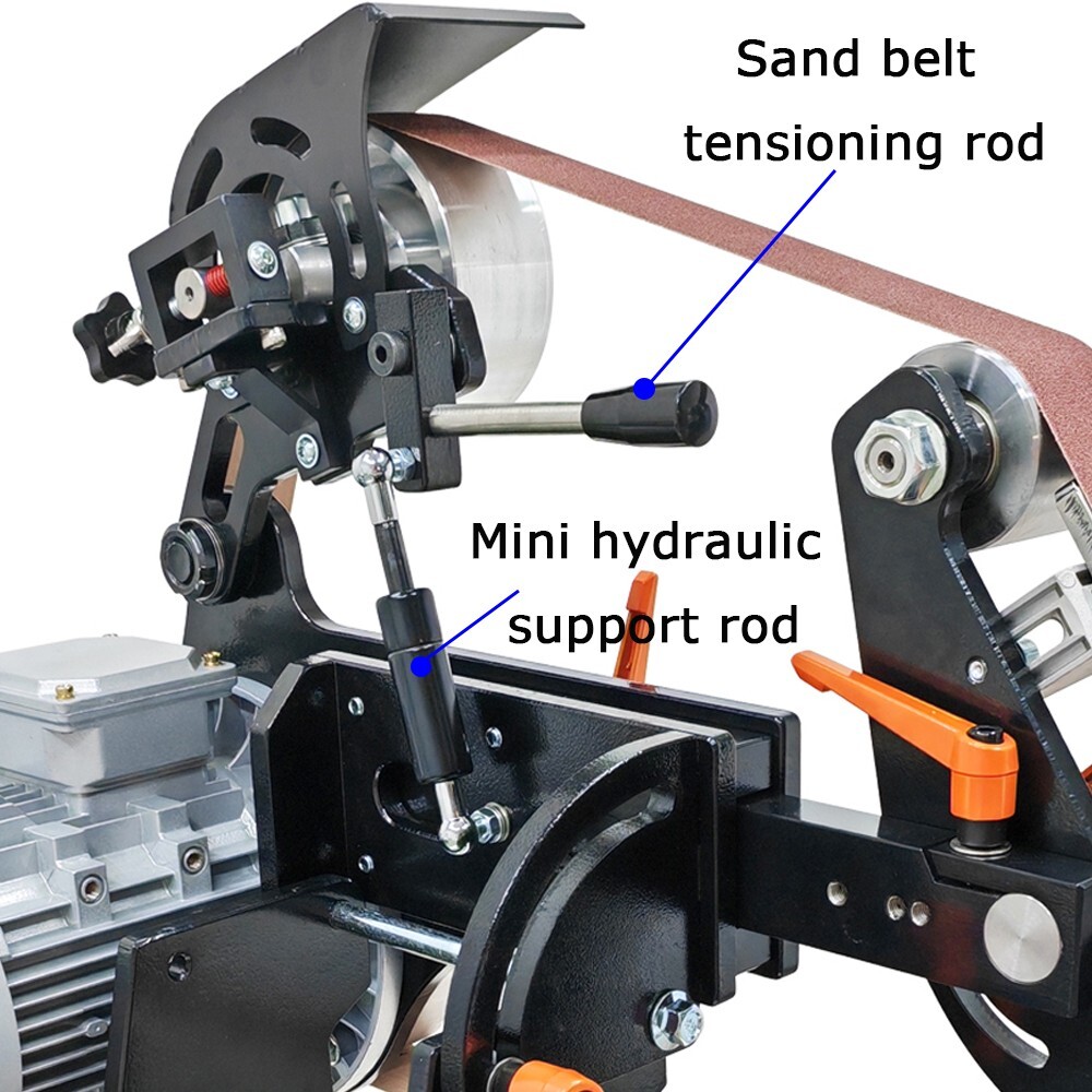 71"x2"220V Variable Frequency Knife Grinder Belt Sander Grinder PolishingMachine