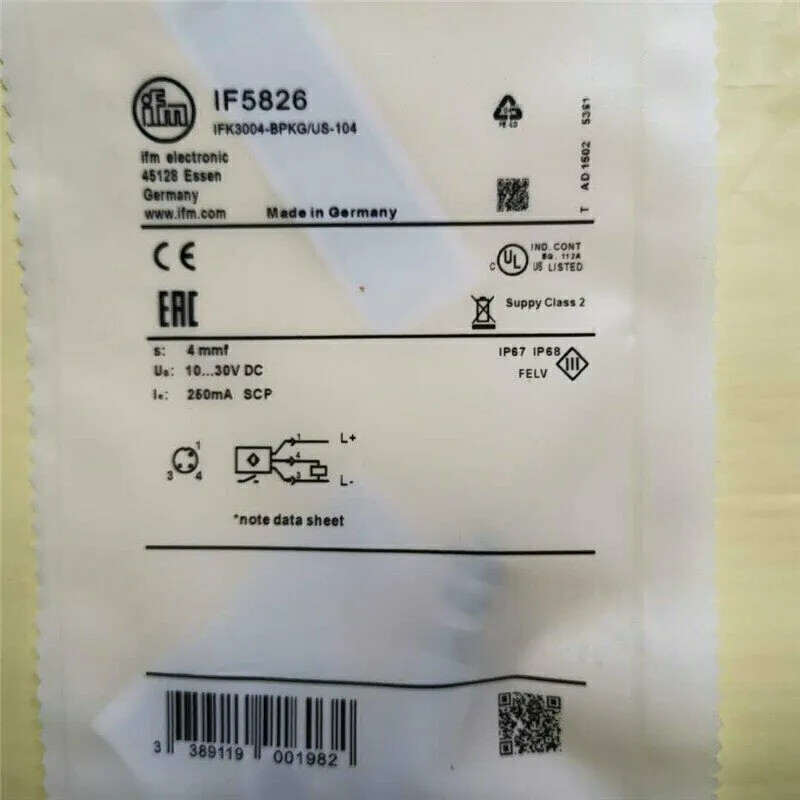 New IFM IF5826 inductive proximity switch