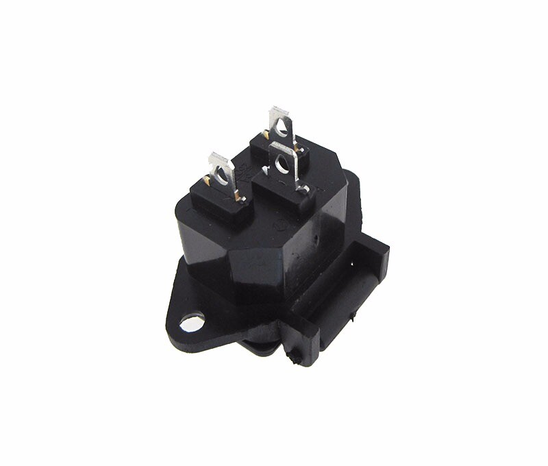 AC Power Socket w/ Cover Panel mount