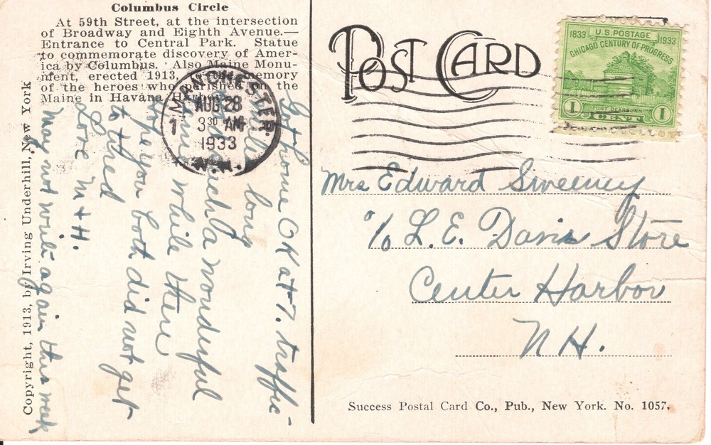 COLUMBUS CIRCLE, NEW YORK - PC2114