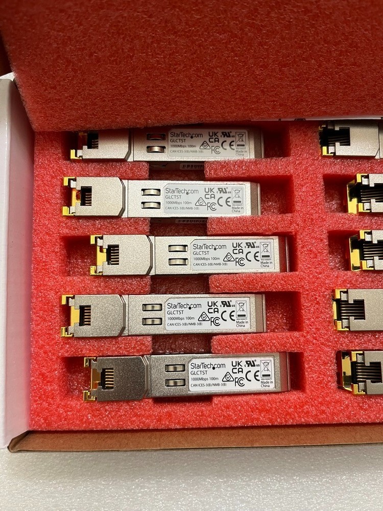 StarTech Gigabit Copper RJ45 SFP Transceiver - GLC-T Compatible 1 pc