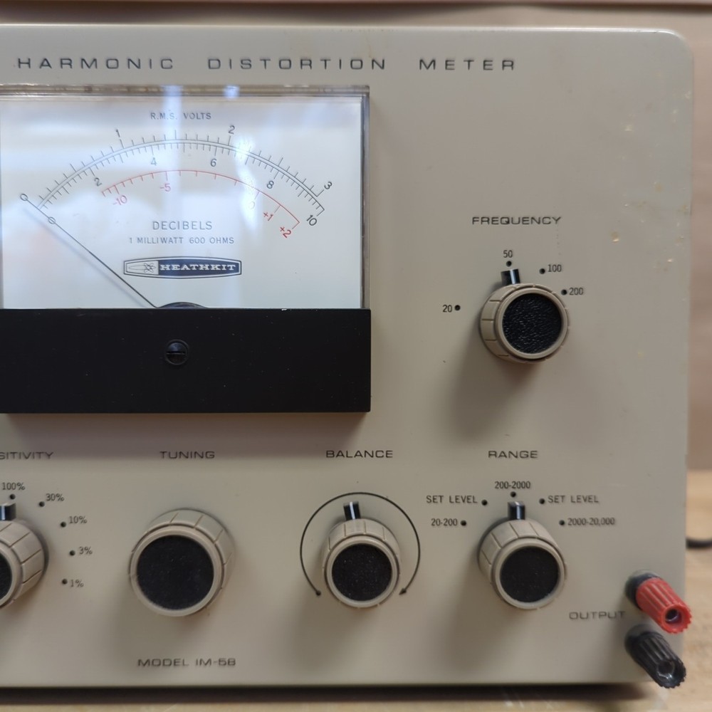 Heathkit IM-58 Harmonic Distortion Meter - Powers On, Has Not Been Tested