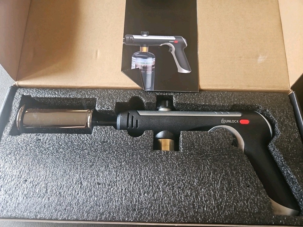 MT-920 Propane Torch Gun, Sous Vide, Adjustable Black & Silver