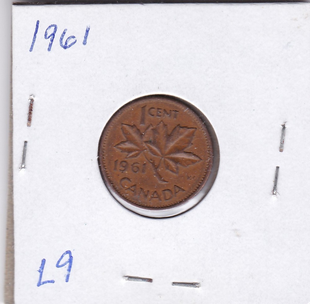 1961 Canada One Cent L9