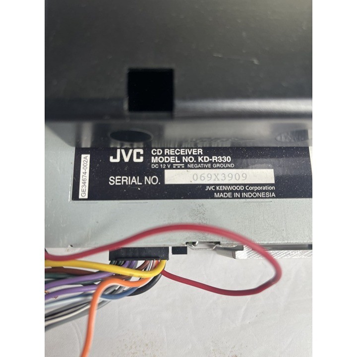 JVC CAR AUDIO MODEL KD-R330 w/ Frame Insert