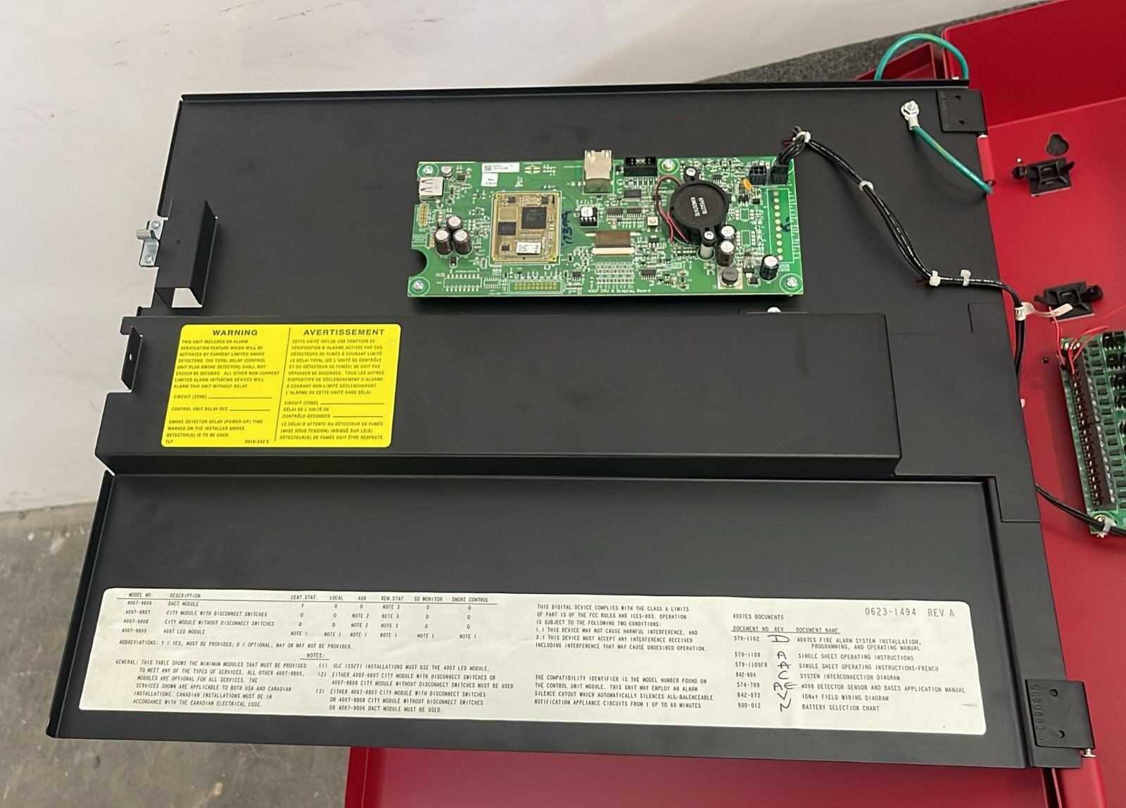 Simplex 4007es Fire Alarm Control Panel 4007-9101