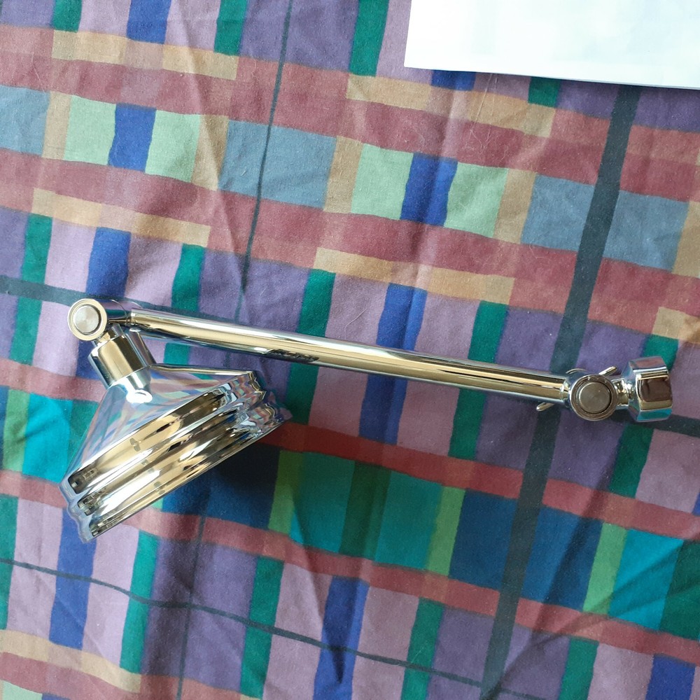 Amcor Solid Brass Chrome Plate Rain Showerhead with Adjustable Arm - Free Ship