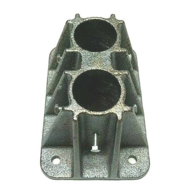 Double Socket Mounting Base 2HER8A Includes 3/8 Inch Dia Mounting Holes