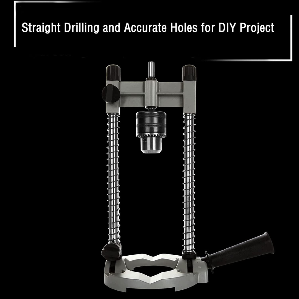 Portable Drill Press for Hand Drill, Multi-Angle Drill Guide Attachment for 1/4